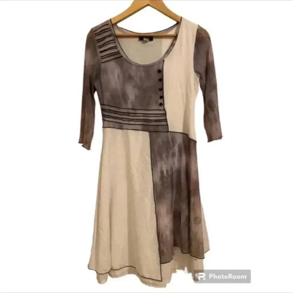 Dolcezza Womens Art To Wear Abstract Dress